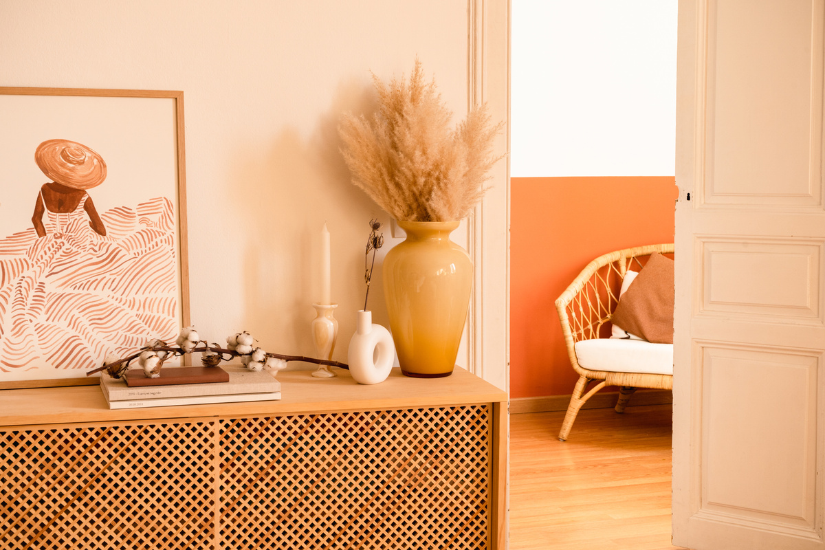 Minimalist Decoration on Wooden Drawer